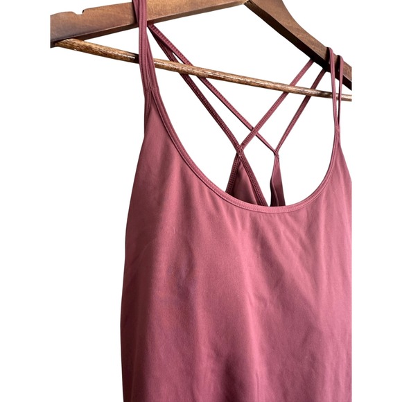 Old Navy Active Women's Mauve Crisscross Strap Tank Top Athletic Size L - Picture 2 of 6